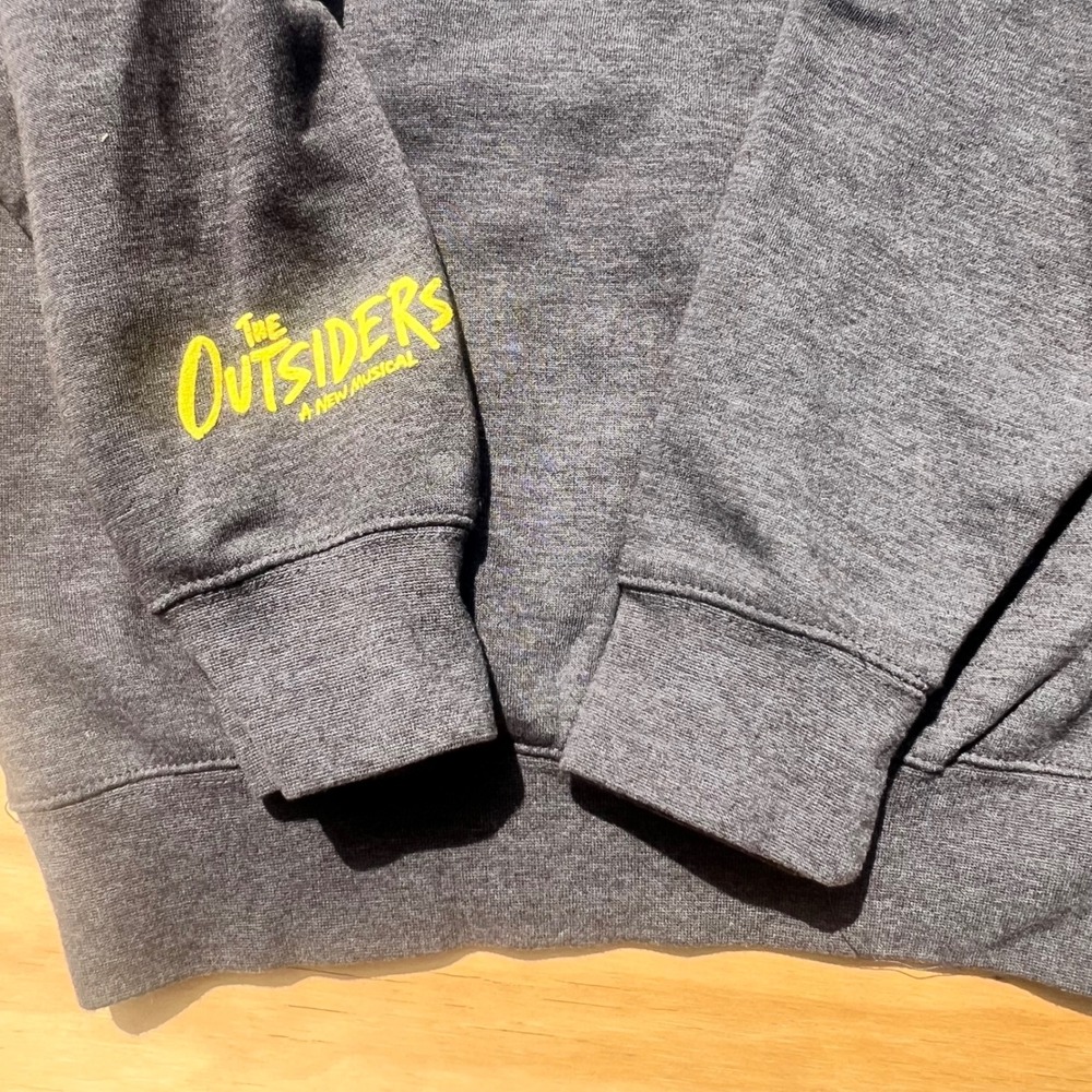 The Outsiders A New Musical Stay Gold Sweatshirt Charcoal Grey Small Broadway - Picture 4 of 4